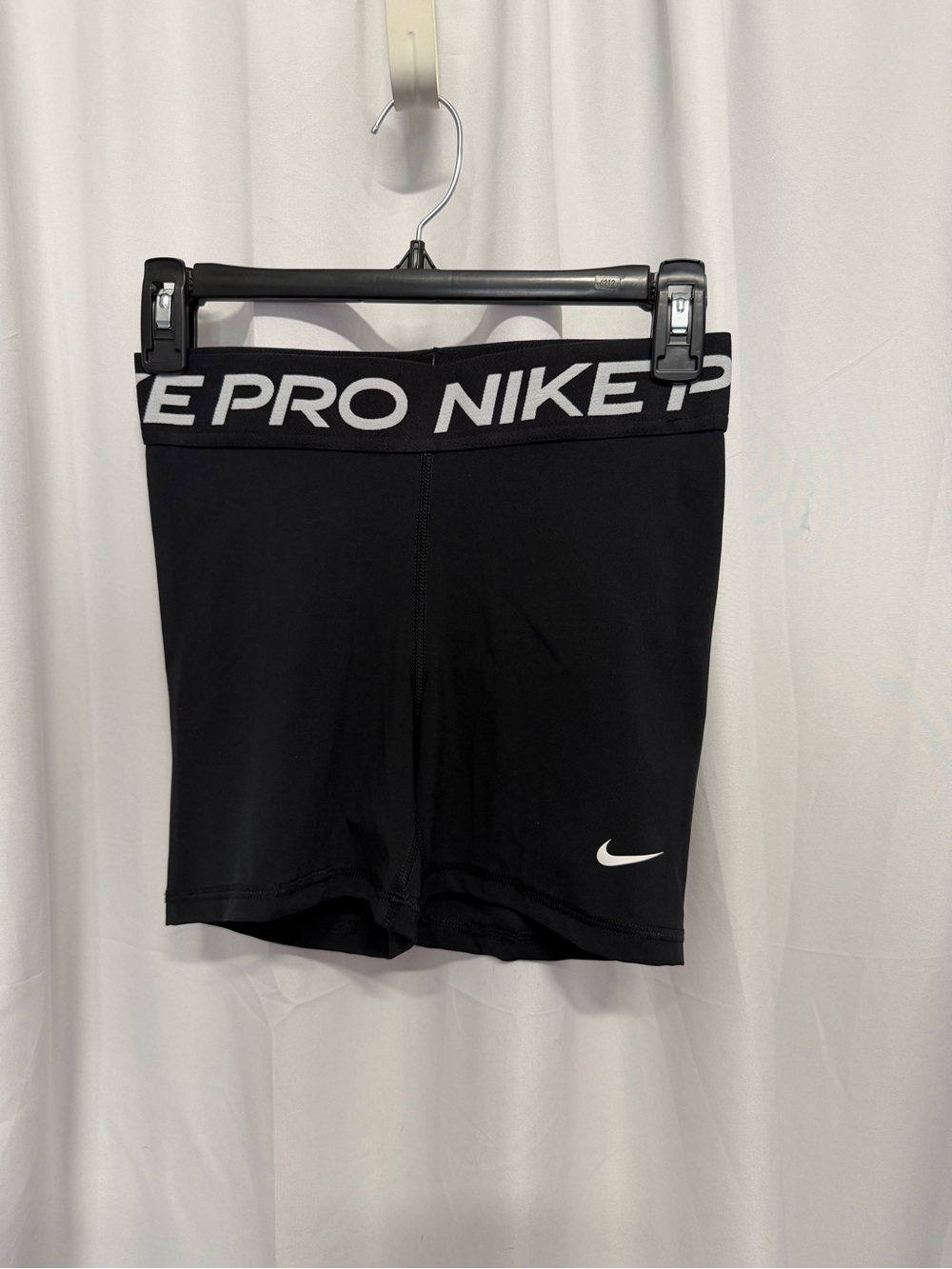 Nike Black Dri-FIT Performance Shorts with White Logo